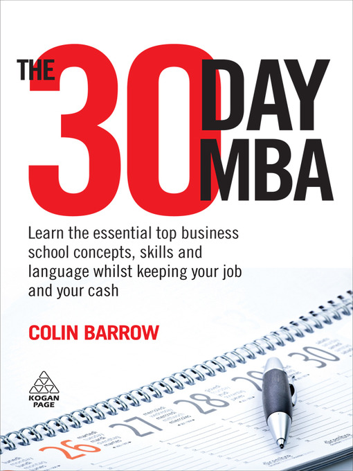 Title details for The 30 Day MBA by Colin Barrow - Available